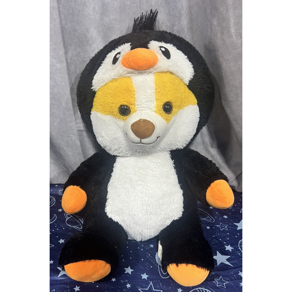 Plush Peek-A-Boo Toys Disguisimals Penguin Corgi 18” DB55-500 Stuffed Animal